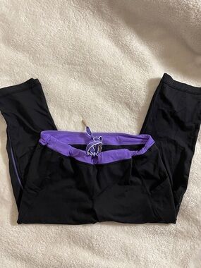 lululemon athletica Black/Purple Run Inspire Crop II
